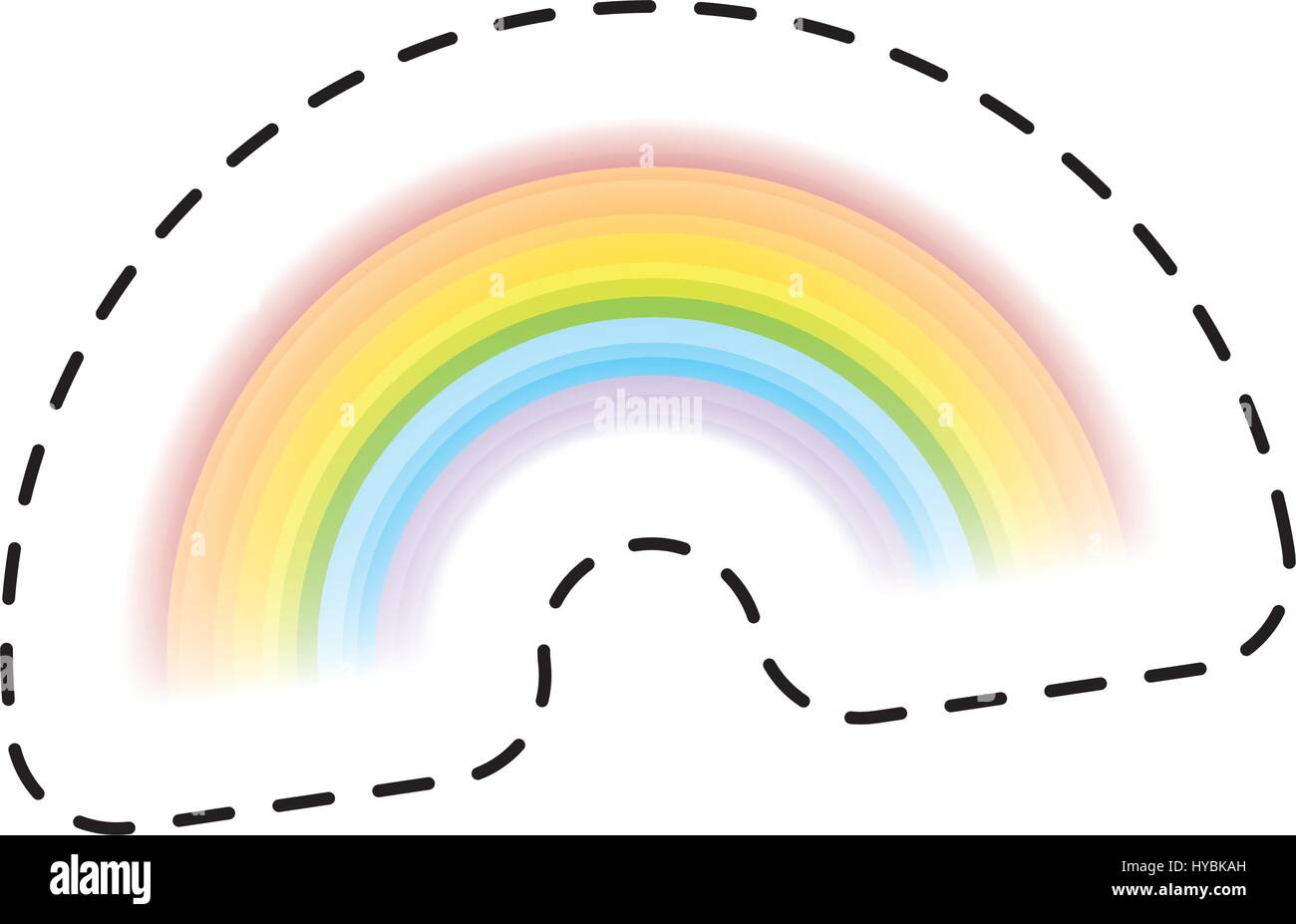 cute rainbow isolated icon Stock Vector Image & Art - Alamy