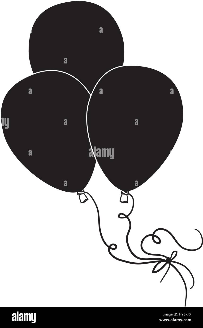 balloons air party isolated icon Stock Vector Image & Art - Alamy