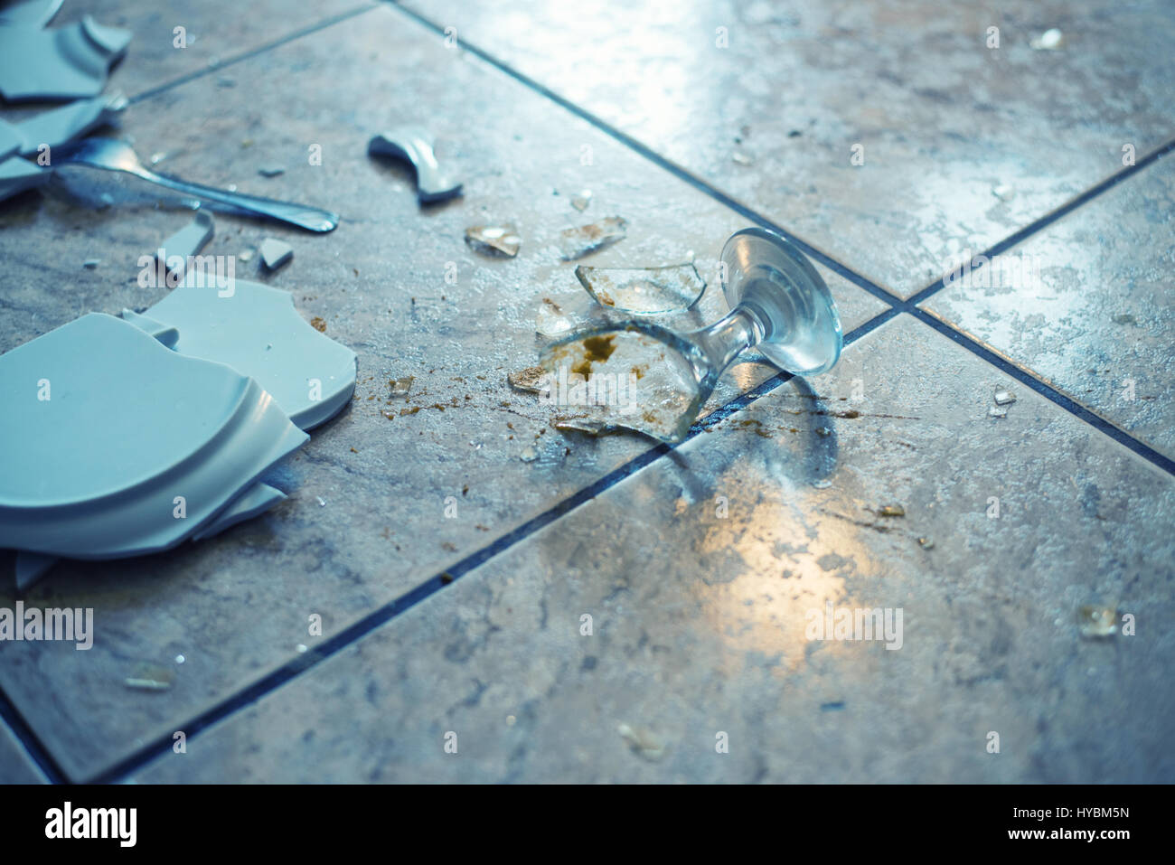 close up on broken dishes on the floor Stock Photo Alamy