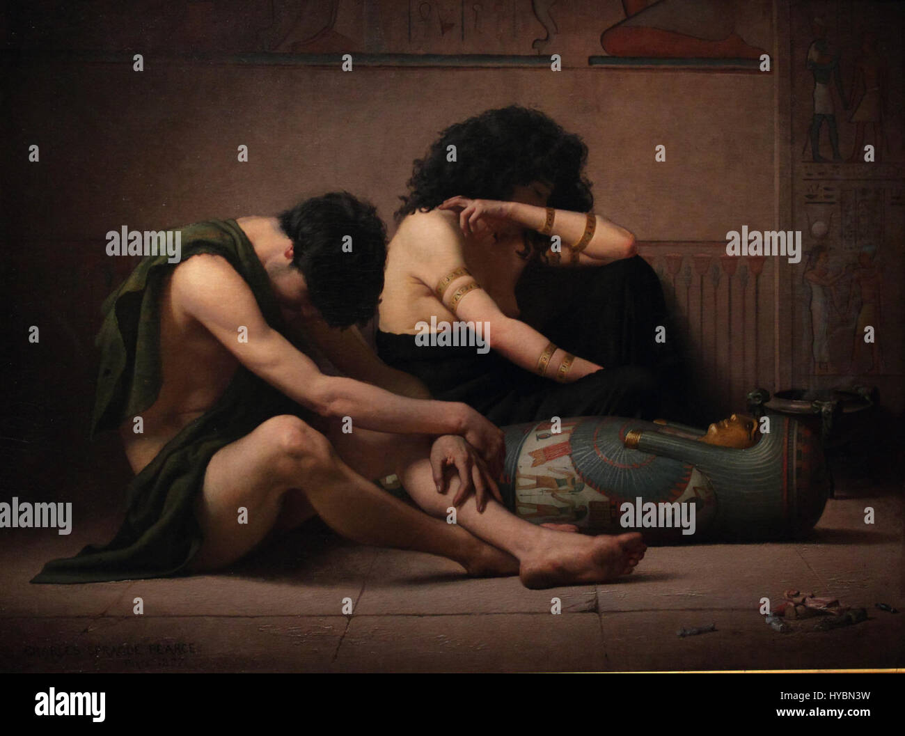 Lamentations over the Death of the First Born of Egypt by Charles Sprague Pearce Stock Photo