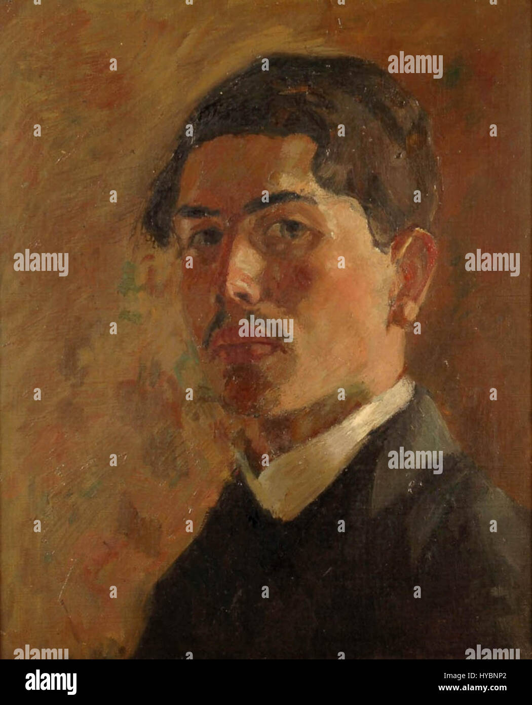 Charles Rudrauf, Autoportrait Stock Photo - Alamy