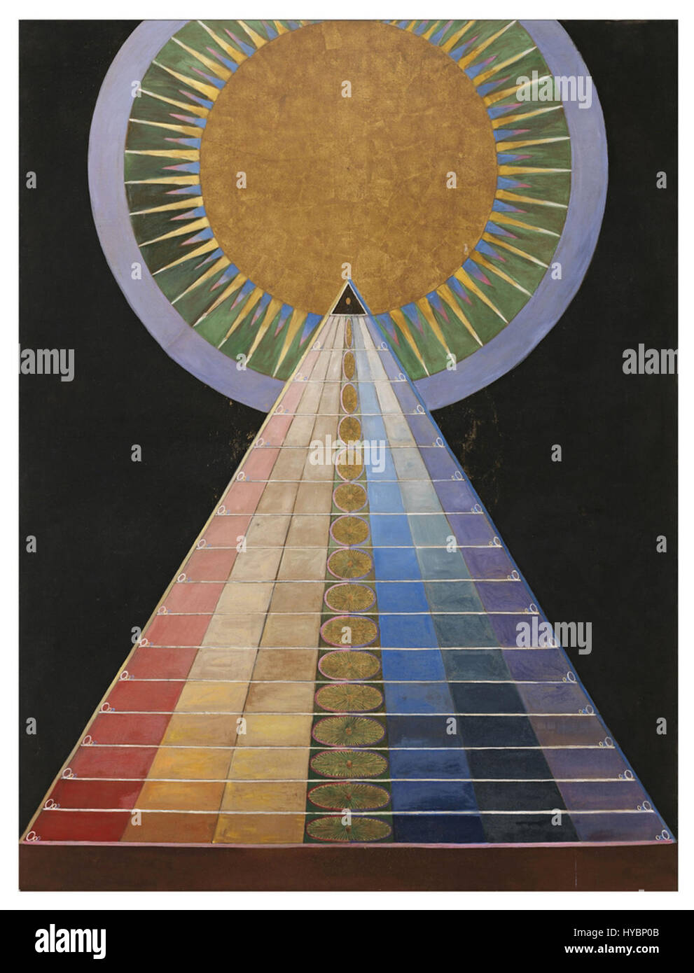 Impression D'art Hilma Af Klint - Alterpiece N°1 - Reproduction De Qualité Musée