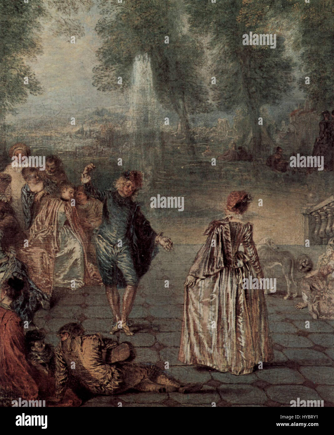 Antoine Watteau’s painting '003' epitomizes the Rococo style, blending ...