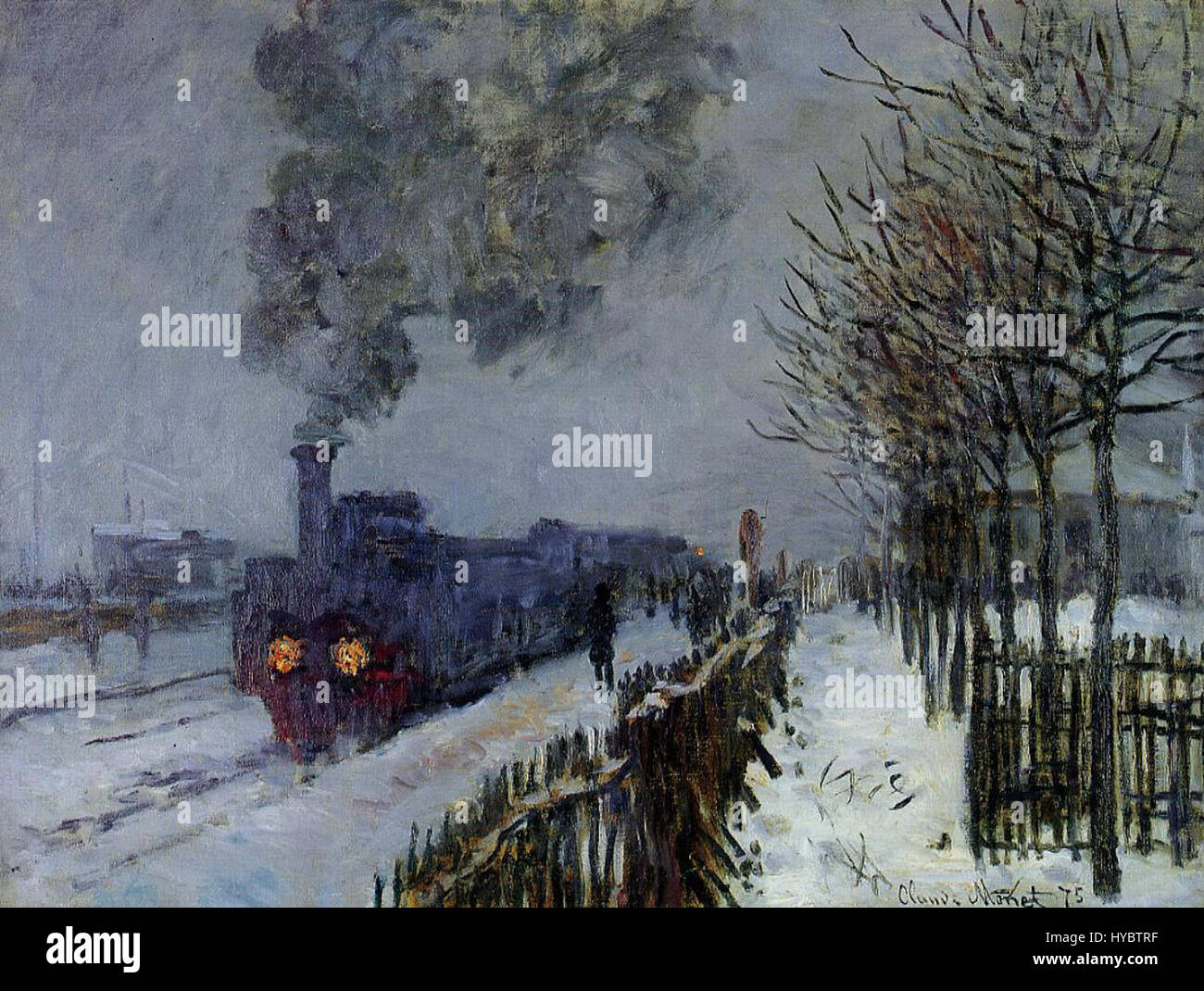 Claude Monet   Train in the Snow Stock Photo