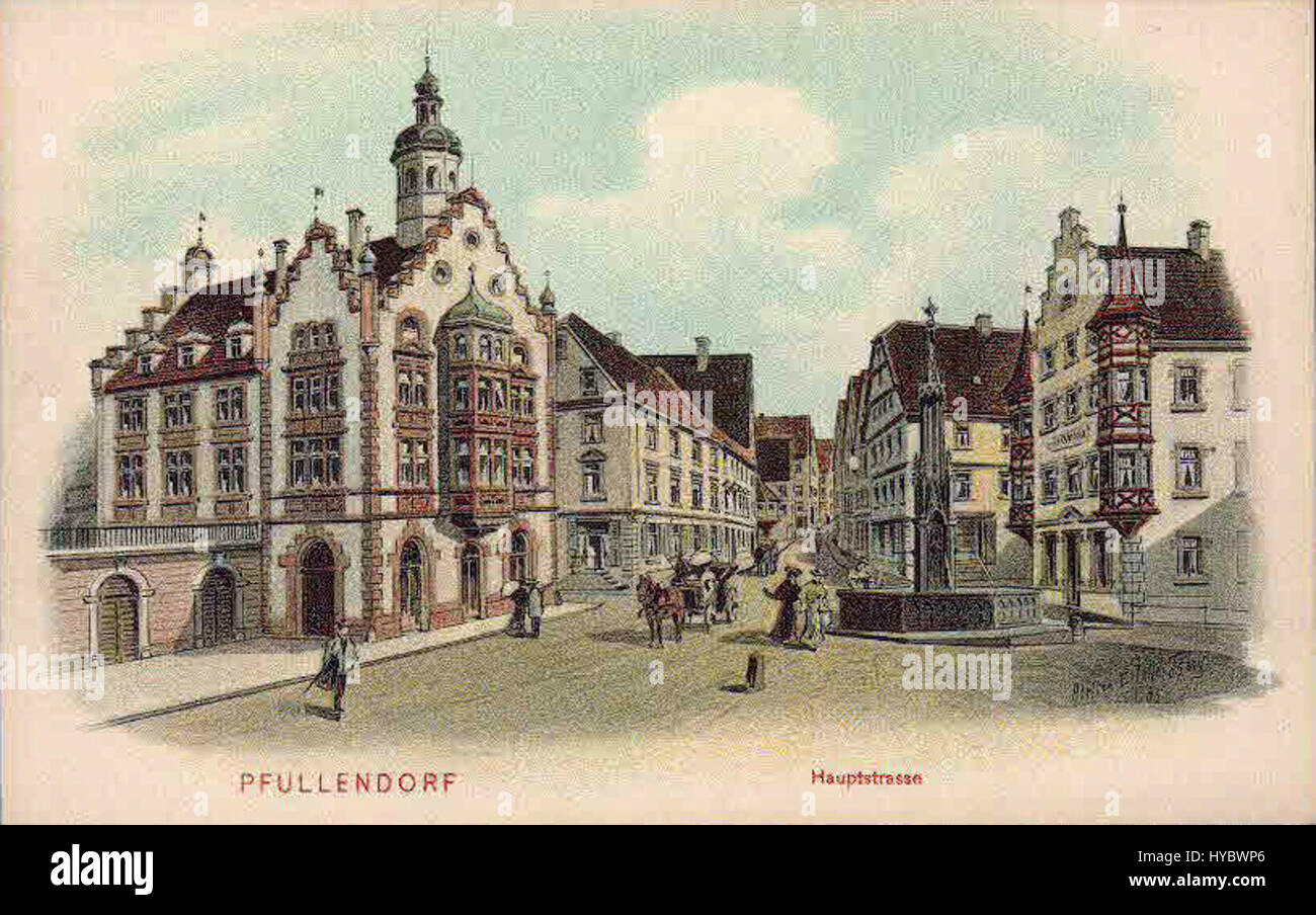 Felle Pfullendorf Hauptstrasse Stock Photo