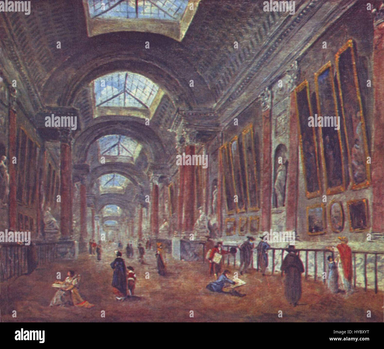 Hubert Robert’s work titled '004' showcases his signature neoclassical ...