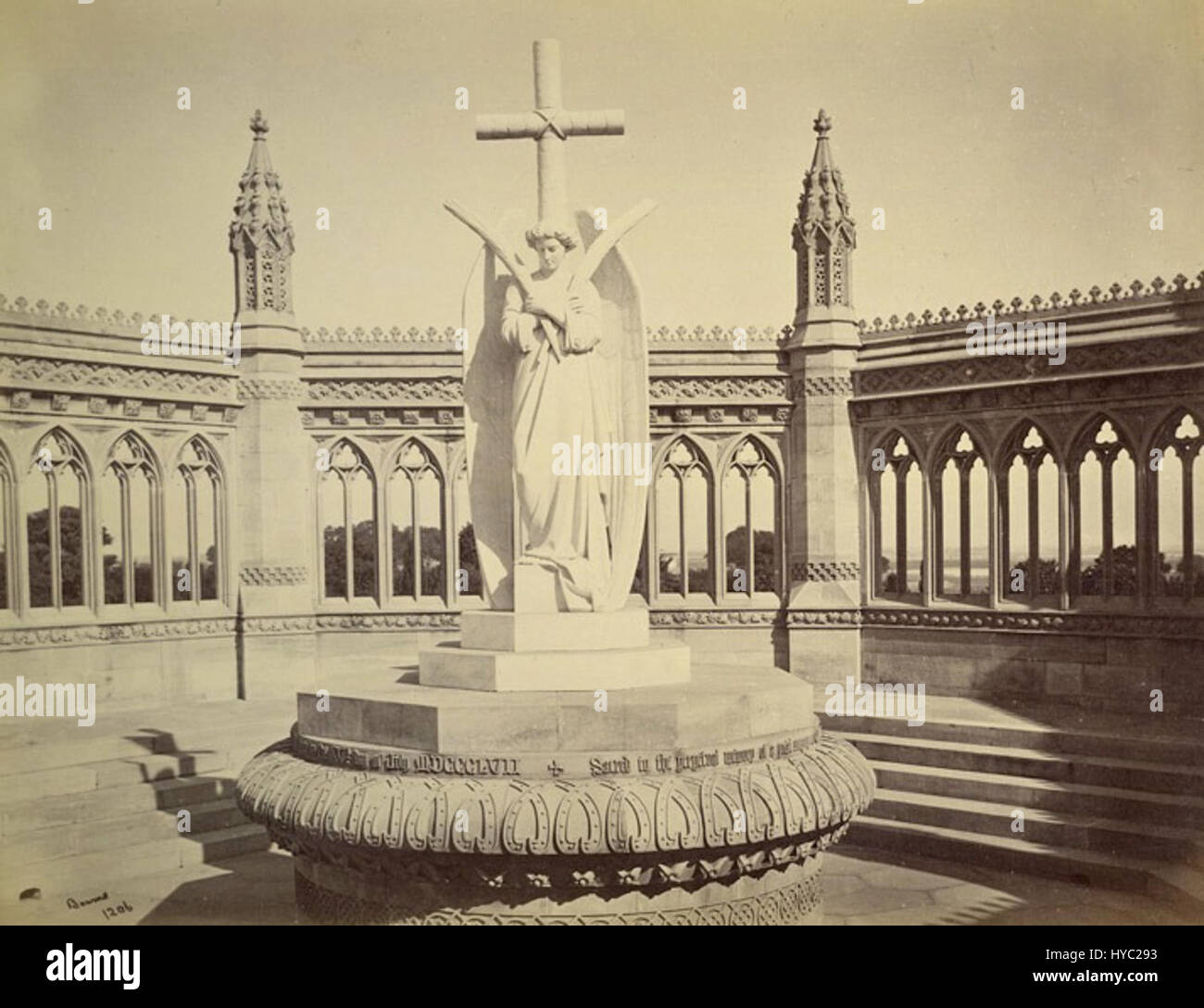 Cawnpore Memorial, 1860 Stock Photo