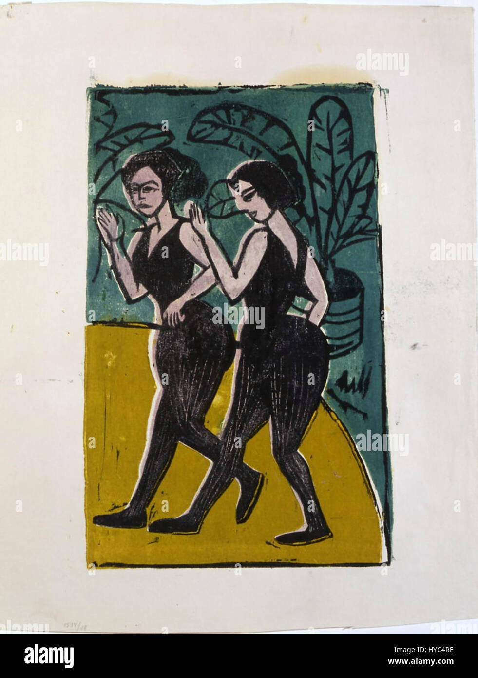 Englische Stepptaenzerinnen By Ernst Ludwig Kirchner Portrays A englische-stepptaenzerinnen-by-ernst-ludwig-kirchner-portrays-a