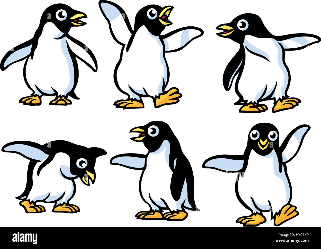 Penguin Fun. Vector Illustration Stock Vector