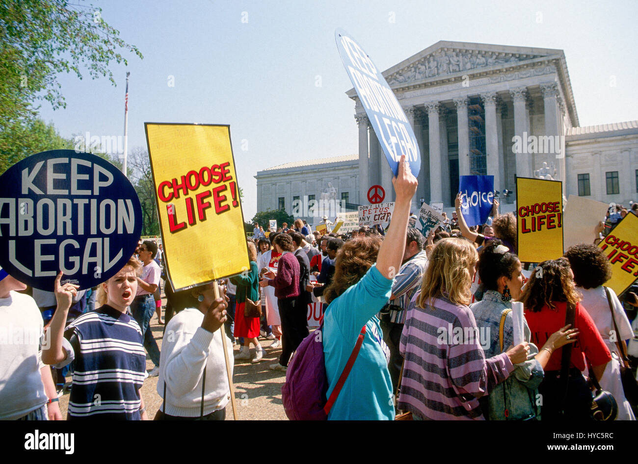 Hundreds of thousands of people participate in the Annual RIght to Life March which starts at