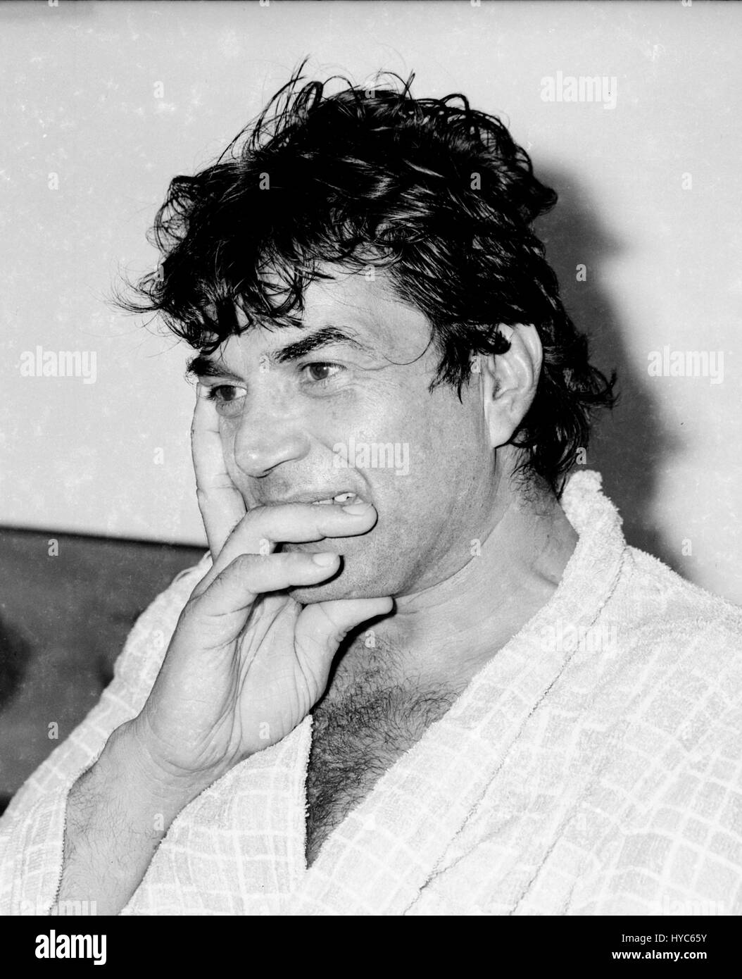 Indian Vintage 1900s Bollywood Actor Dharmendra Mumbai Stock Photo