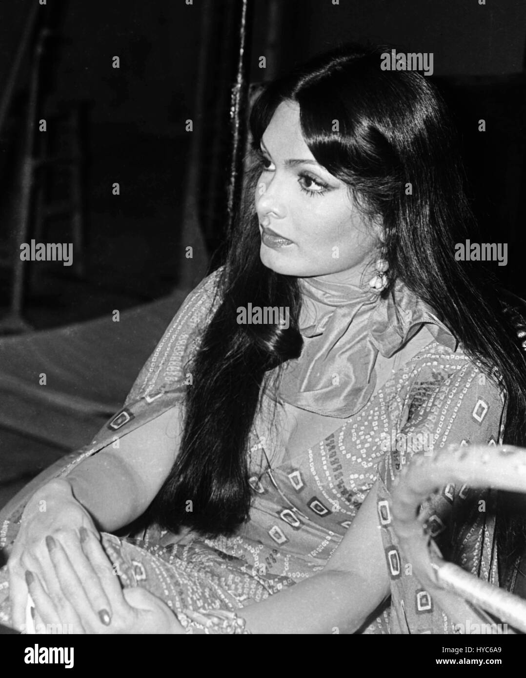Indian vintage 1900s bollywood actress, parveen babi, mumbai, maharashtra, india, asia Stock Photo