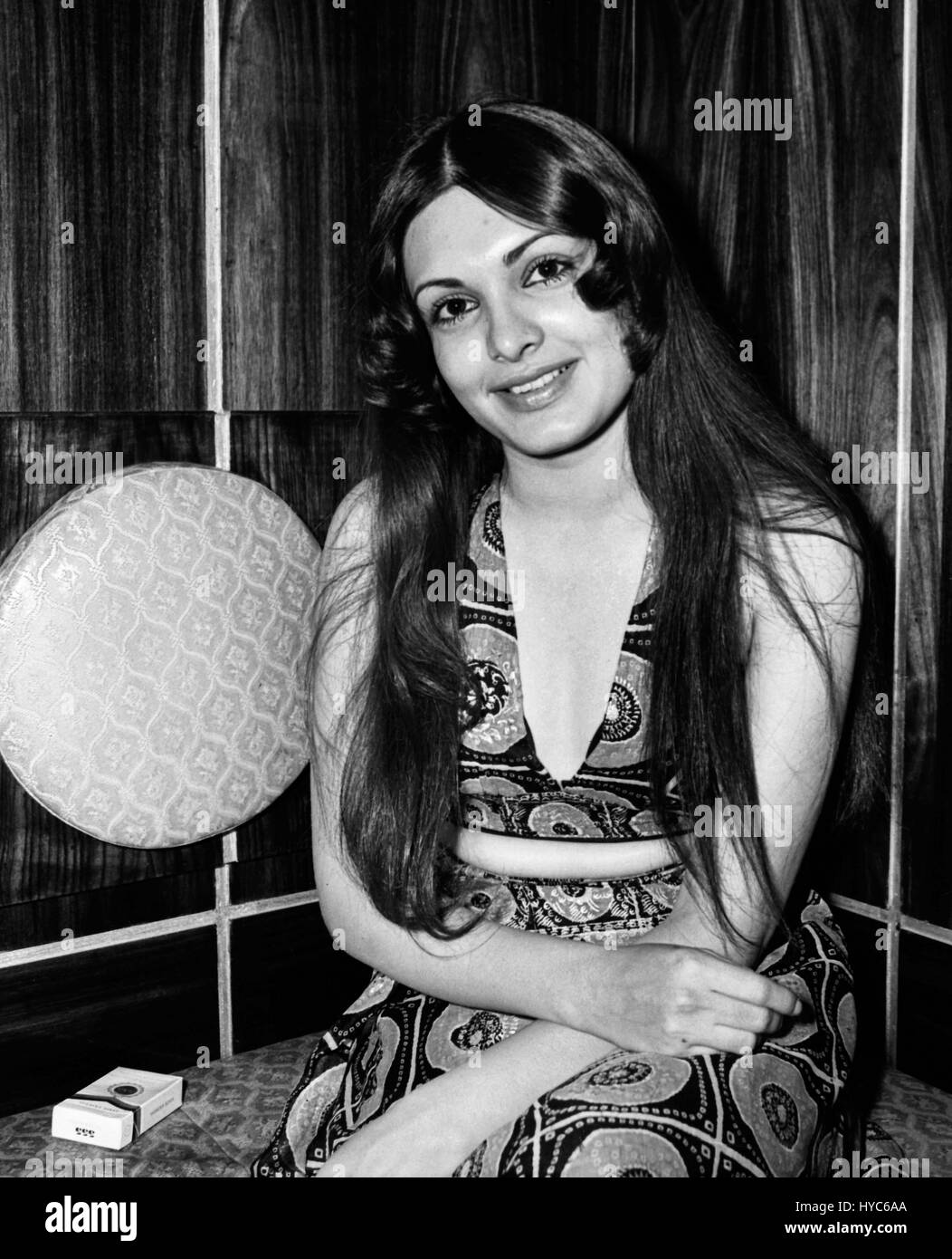 Indian vintage 1900s bollywood actress, parveen babi, mumbai, maharashtra, india, asia Stock Photo