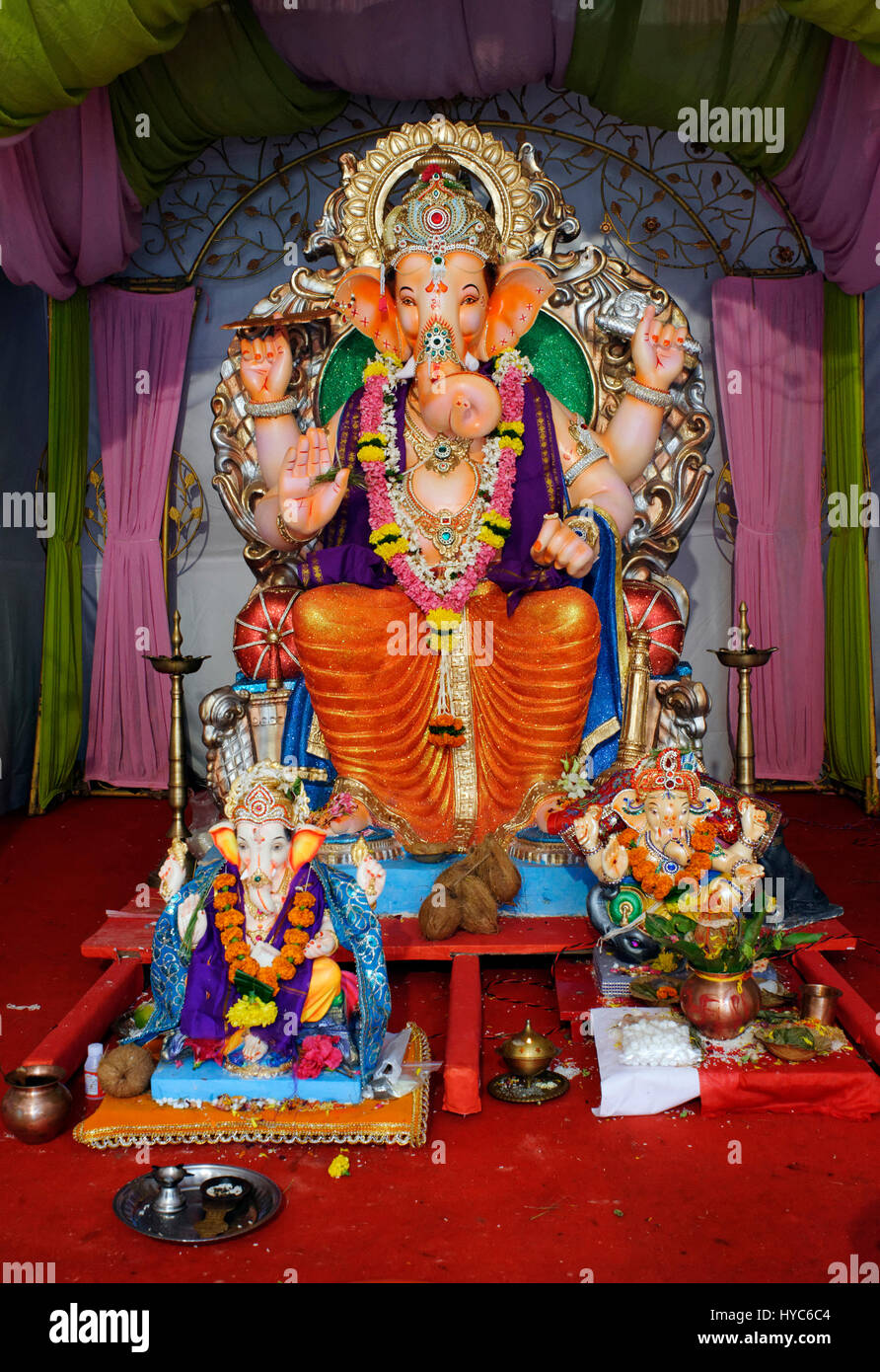 Ganpati statue festival, mumbai, maharashtra, india, asia Stock Photo ...