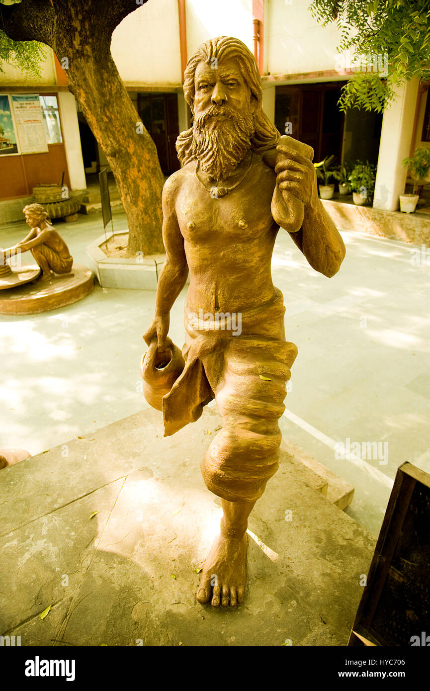 sculpture of kabir das, varanasi, uttar pradesh, Asia, India Stock Photo
