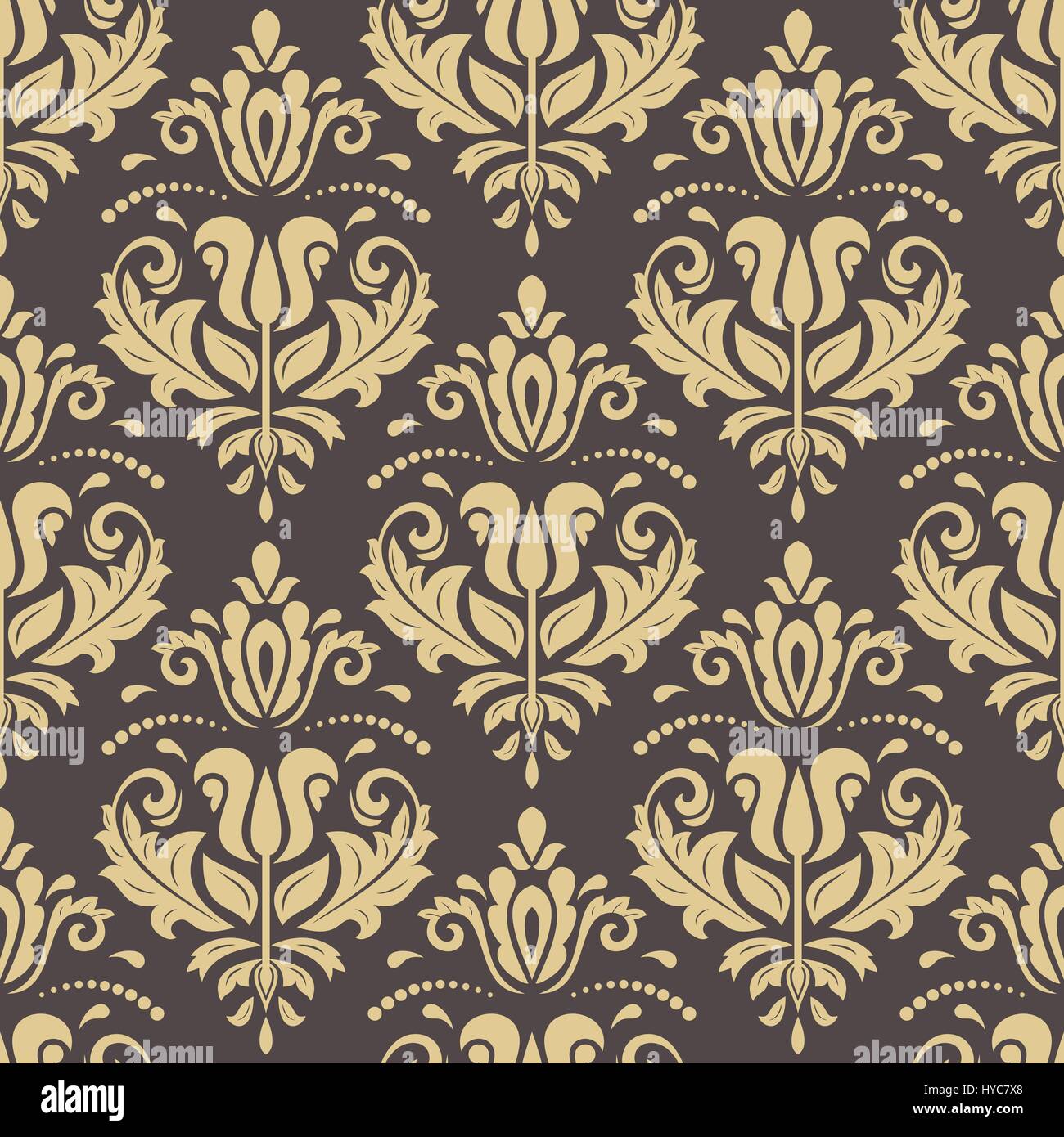 Damask Seamless Vector Background Stock Vector Image & Art - Alamy