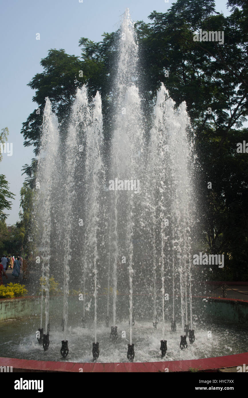 Fountain, nandankanan zoological park, orissa, Asia, India Stock Photo