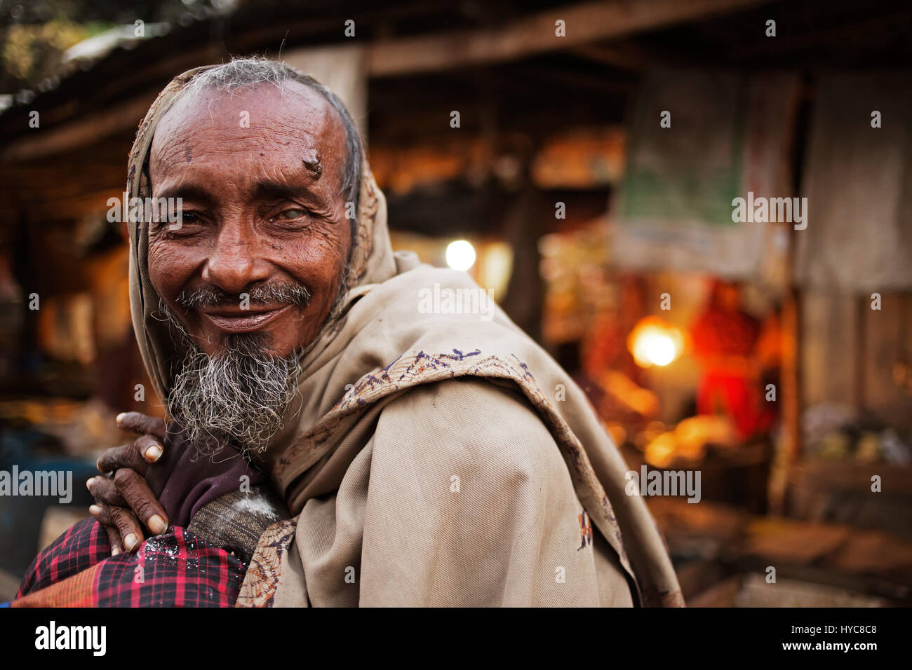 homeless man, dhaka, bangladesh Stock Photo