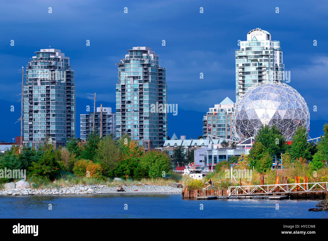 World of Science in False Creek, Vancouver Stock Photo