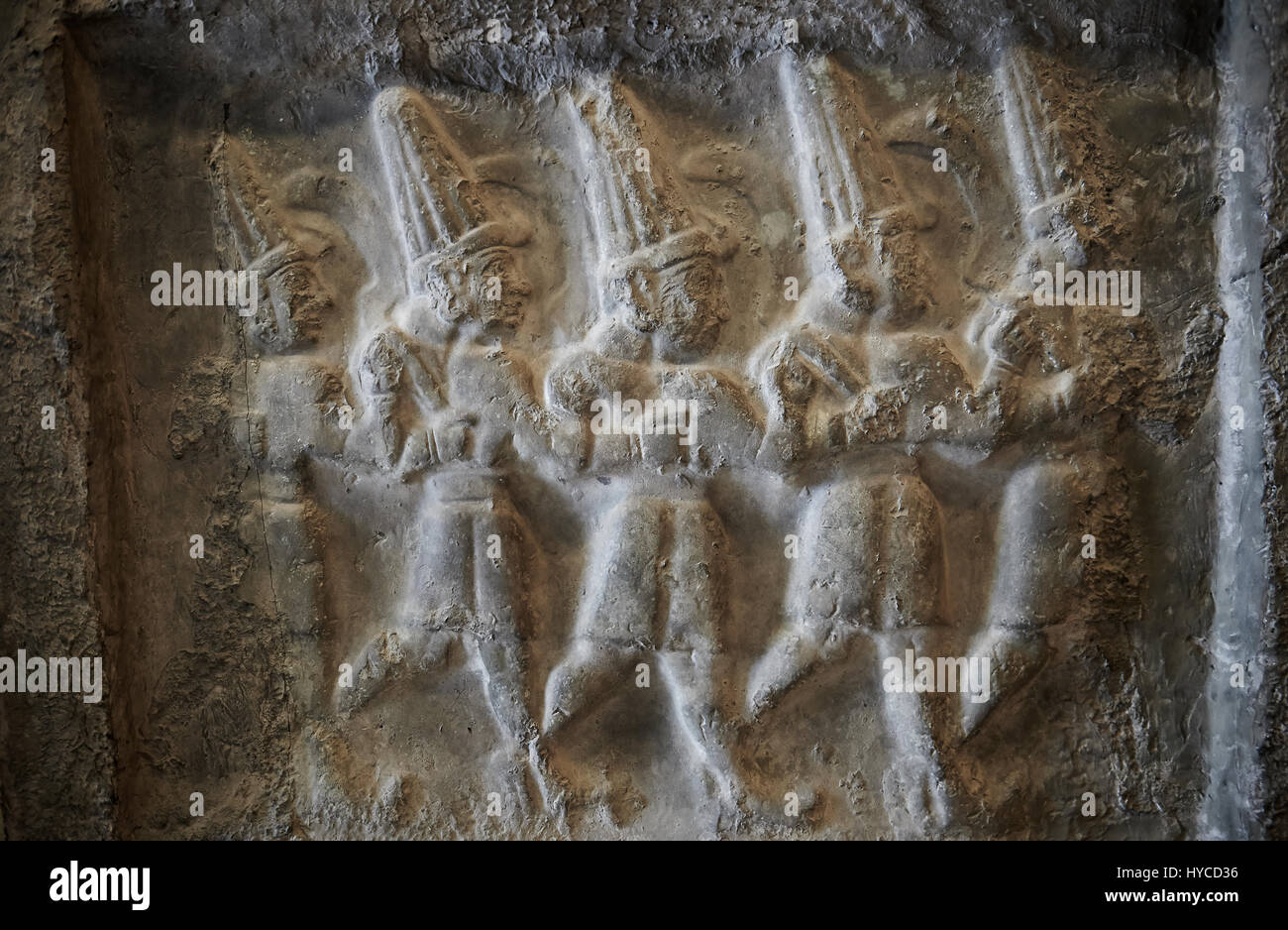 Hittite relief sculptures of Gods at the Yazilikaya Sancutary [ i.e