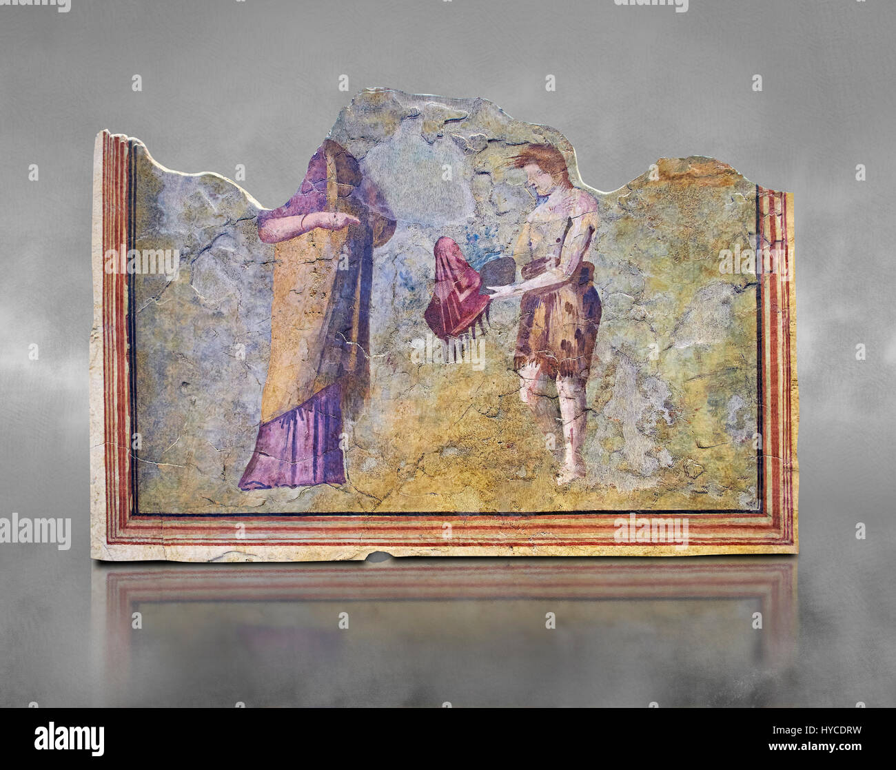 Roman fresco wall decorations from Villas of Rome. Museo Nazionale Romano ( National Roman