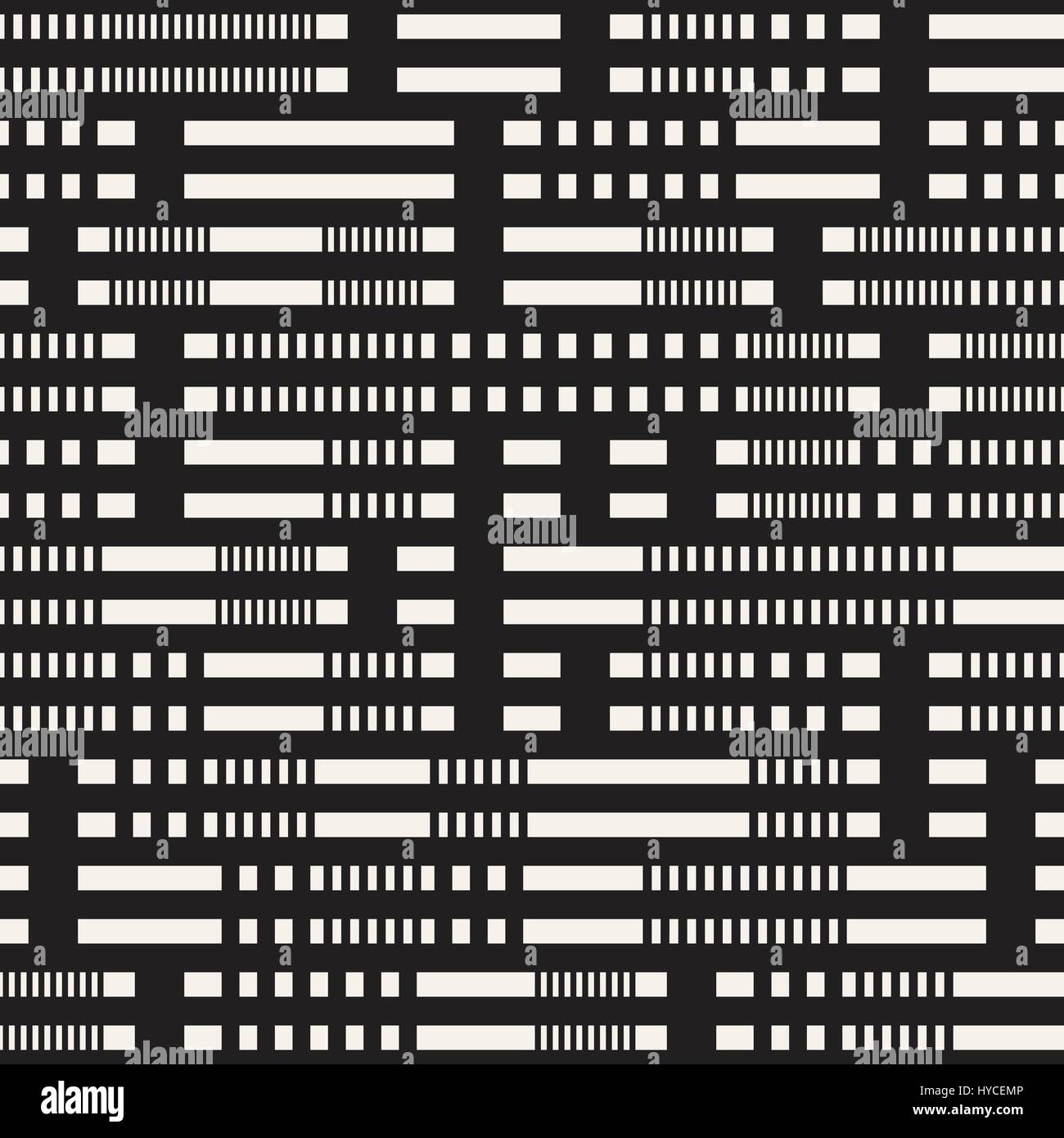 Black and White Irregular Dashed Lines Pattern. Abstract Vector ...