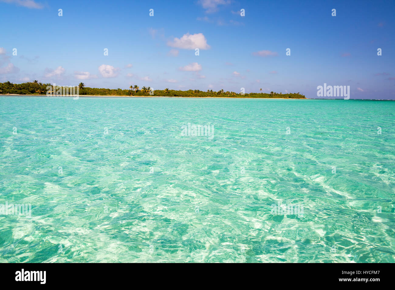 Beautiful clear Caribbean water in the Sian Kaan Biosphere Reserve near ...