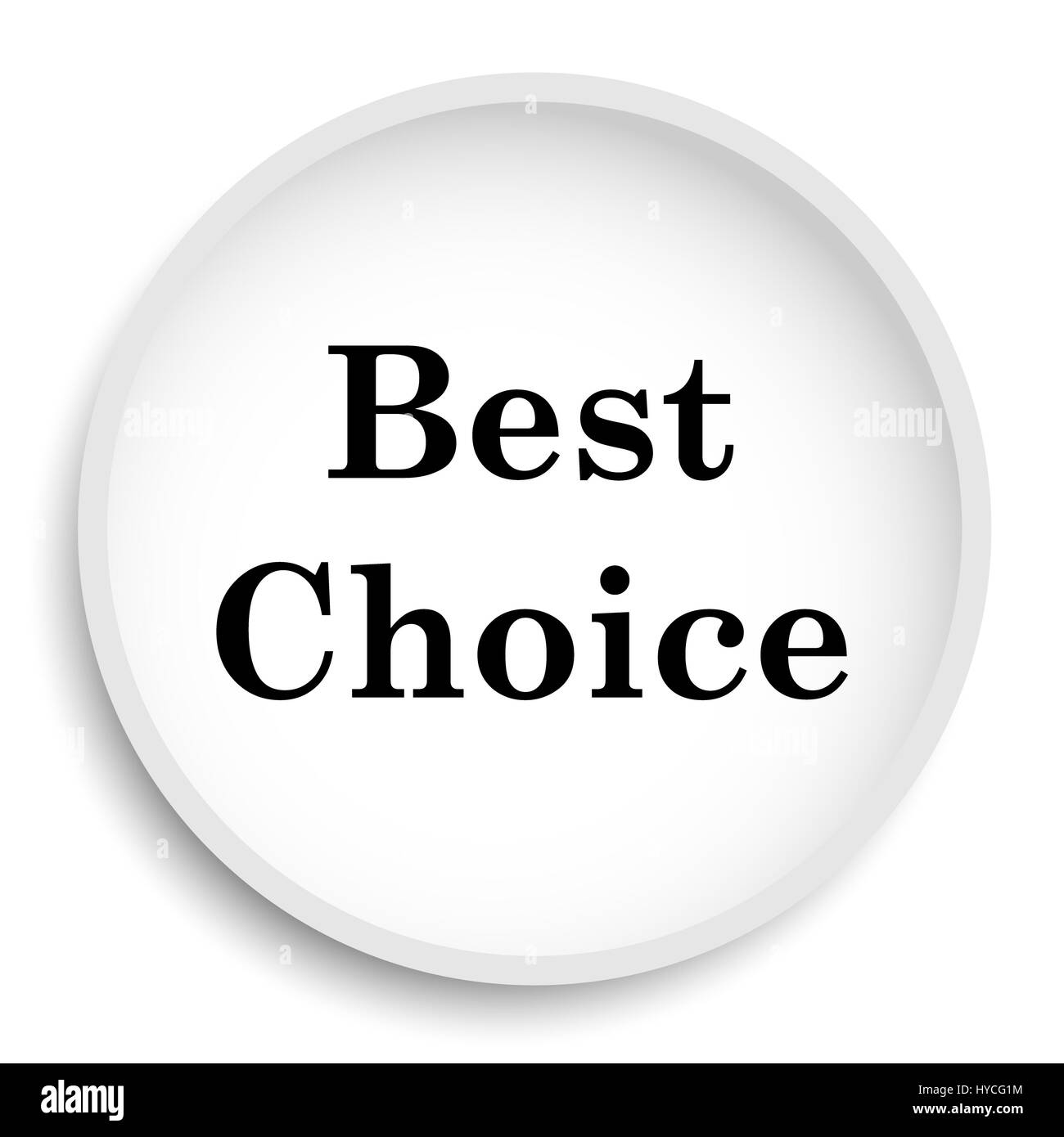 Best choice icon. Best choice website button on white background Stock