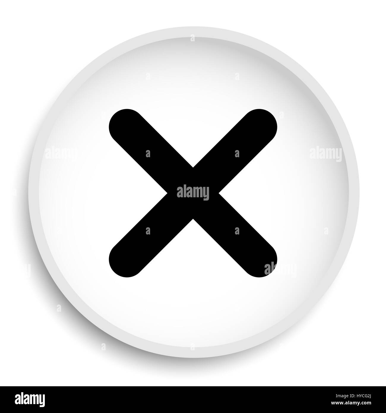 X close icon. X close website button on white background Stock Photo ...