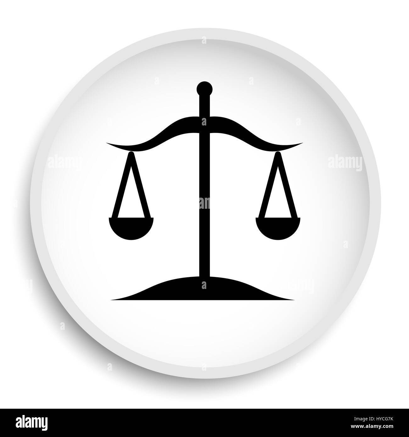 Balance icon. Balance website button on white background Stock Photo ...