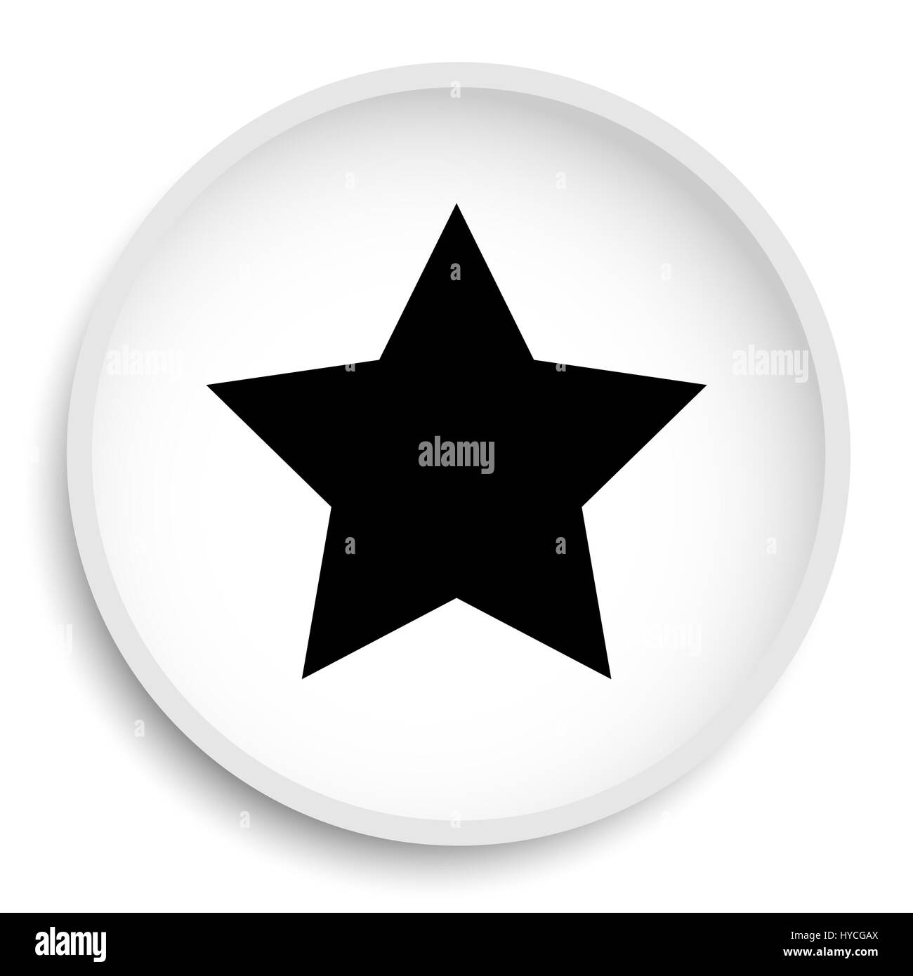 Favorite icon. Favorite website button on white background Stock Photo ...