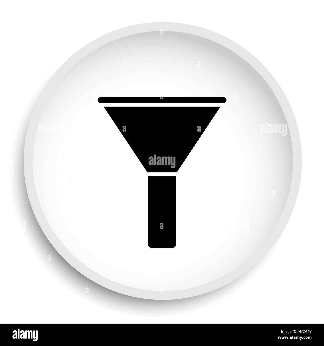 Filter icon. Filter website button on white background Stock Photo Alamy