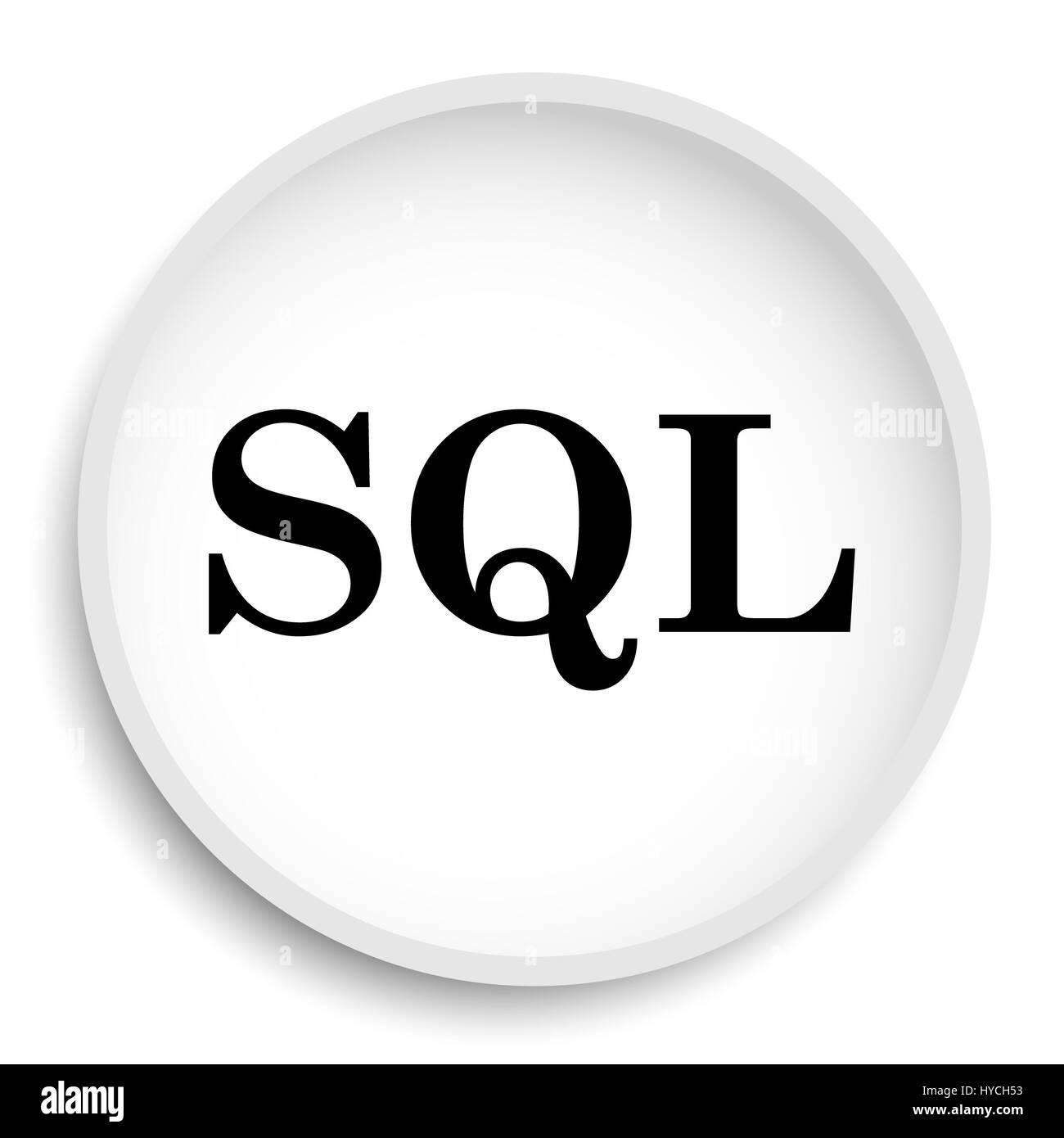 Sql icon Black and White Stock Photos & Images - Alamy
