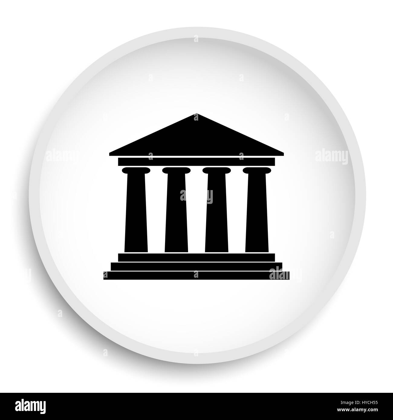 Building icon. Building website button on white background Stock Photo ...