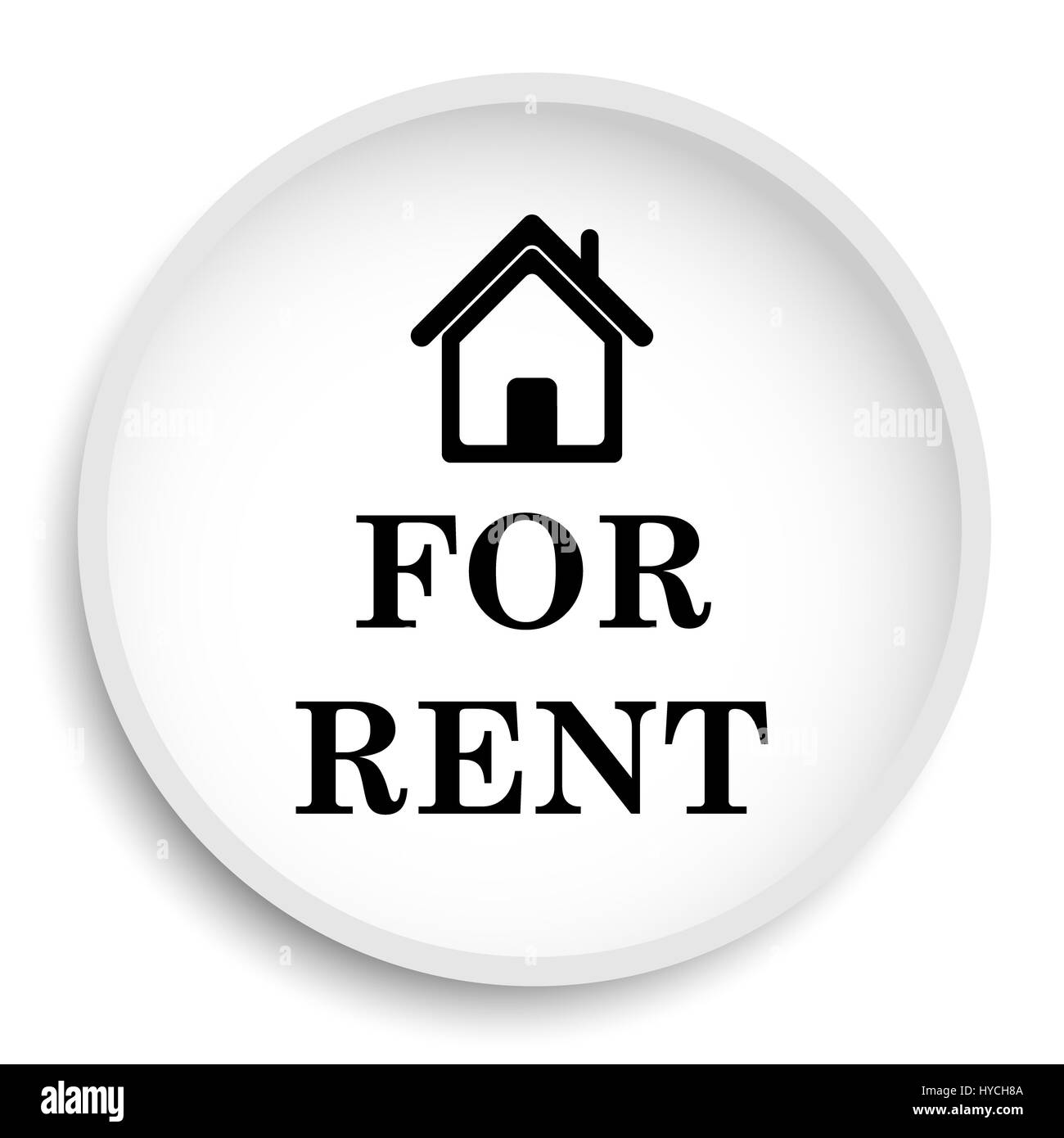 Rent icon website button Black and White Stock Photos & Images - Alamy