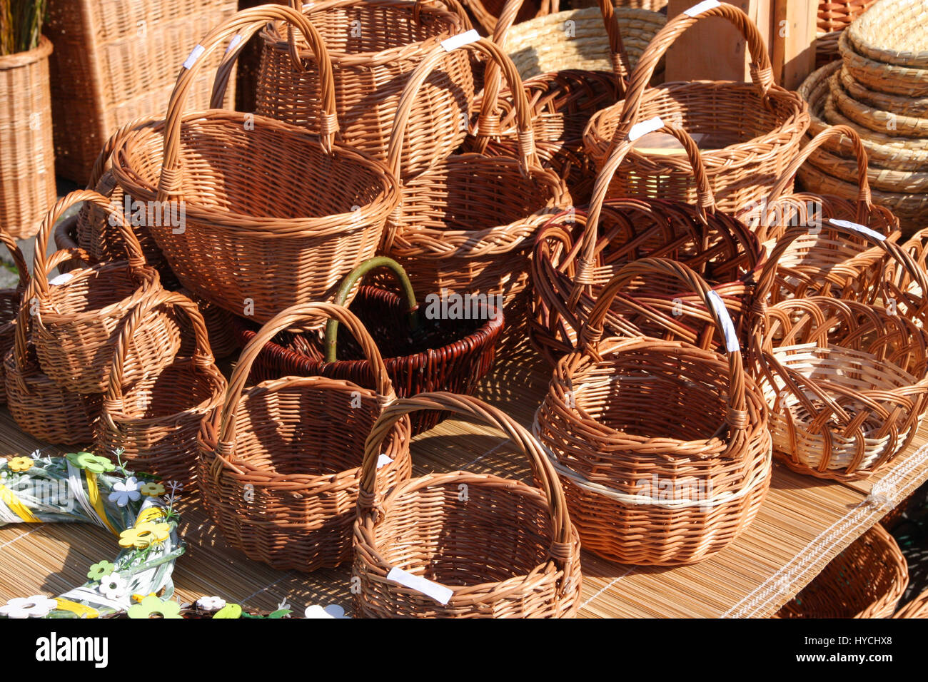 Wicker fishing basket - Plum & Co