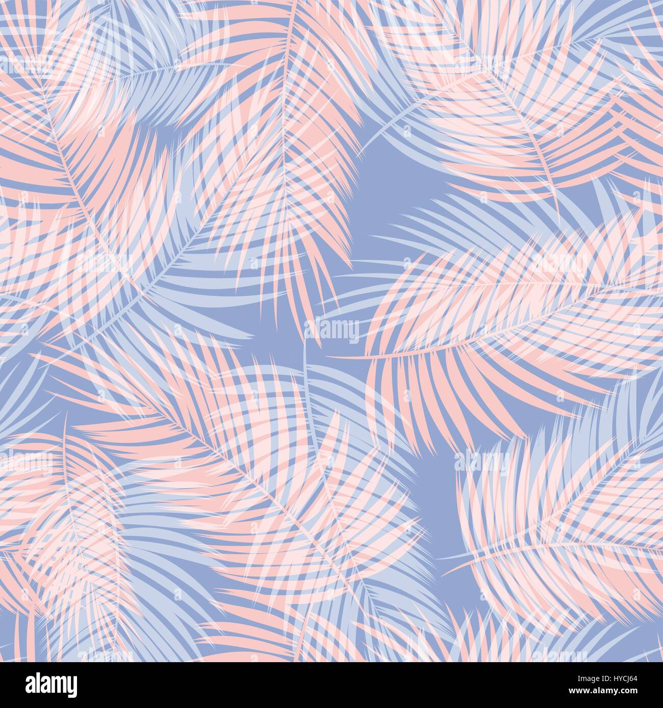 Palm Leaf Vector Seamless Pattern Background Illustration Stock Vector ...