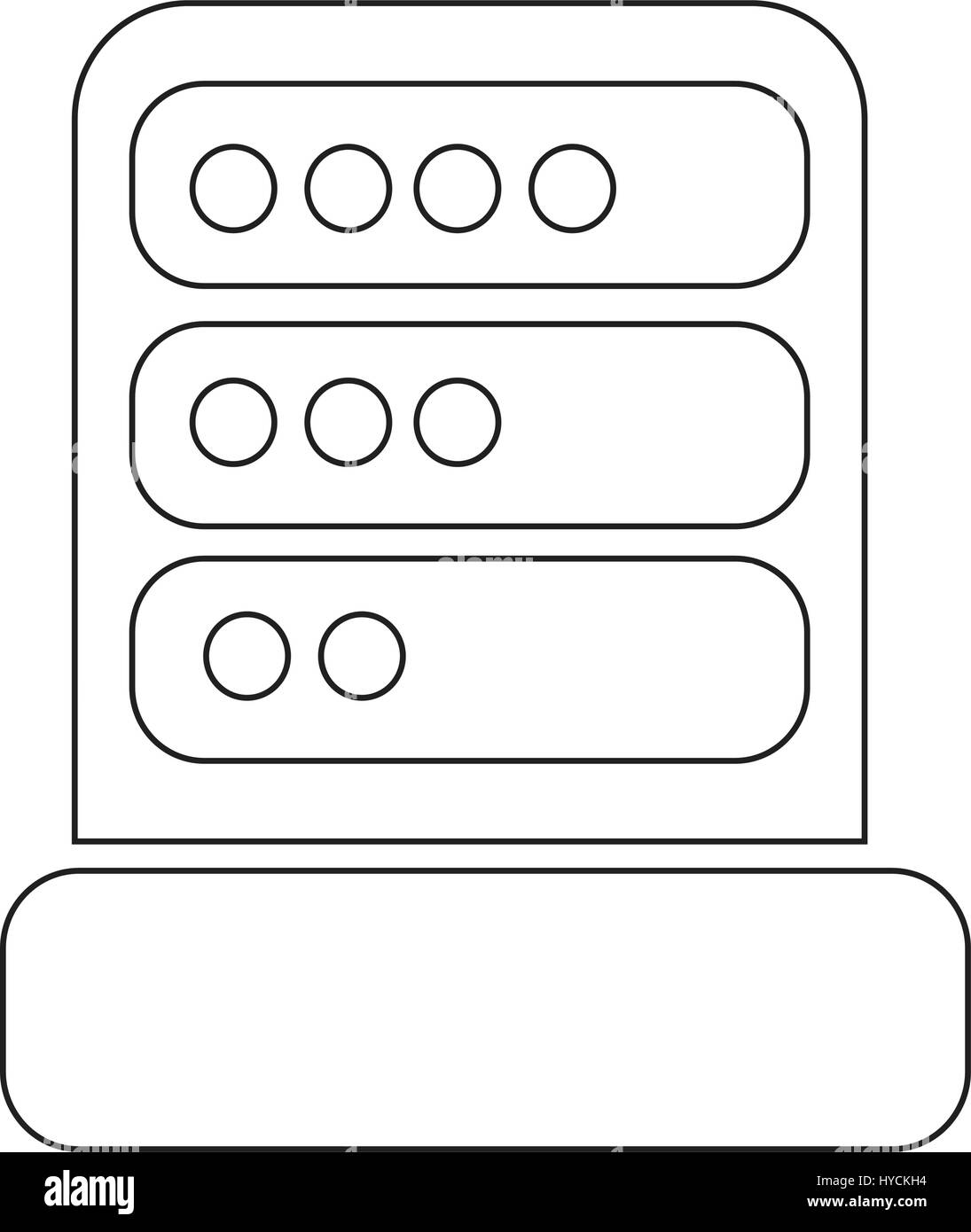 Computer Server Icon illustration design Stock Vector Image & Art - Alamy