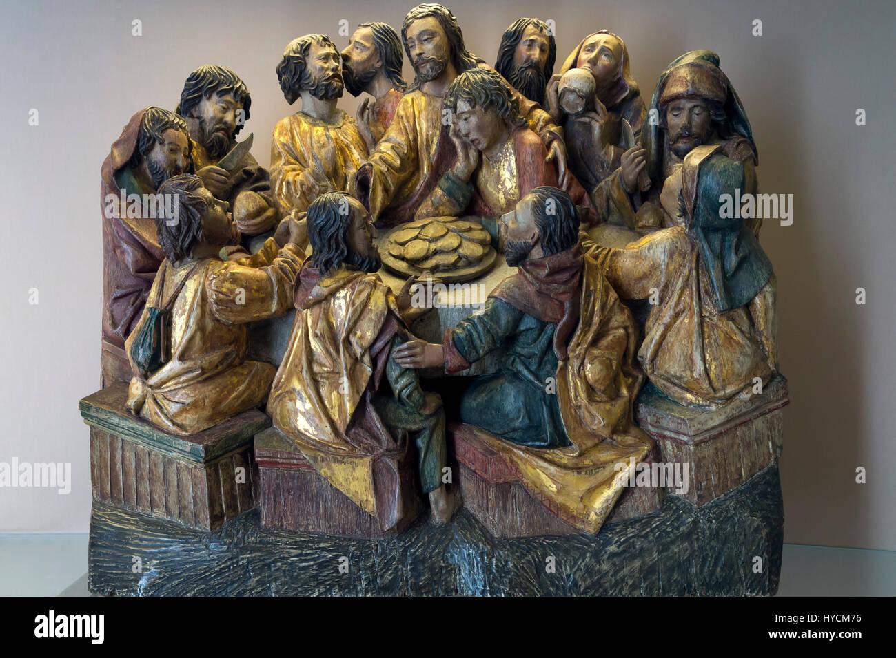 Last Supper, by Adriaen van Wesel, 15th century, Boijmans van Beuningen Museum, Rotterdam, Netherlands, Europe Stock Photo