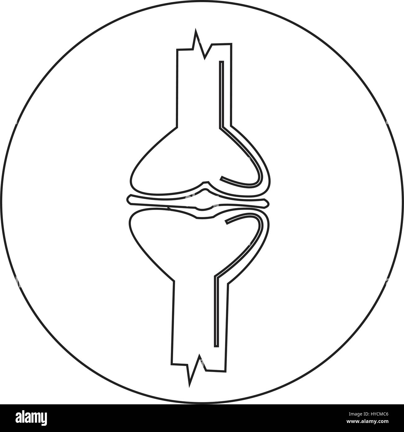 Knee joint icon illustration design Stock Vector Image & Art - Alamy