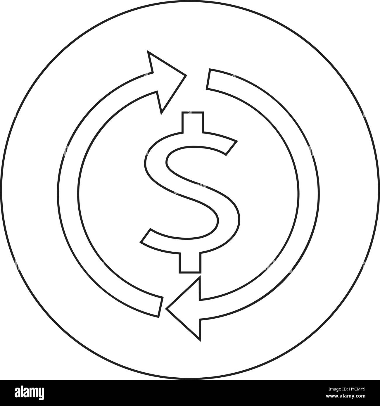 Money dollar sign icon illustration design Stock Vector Image & Art - Alamy