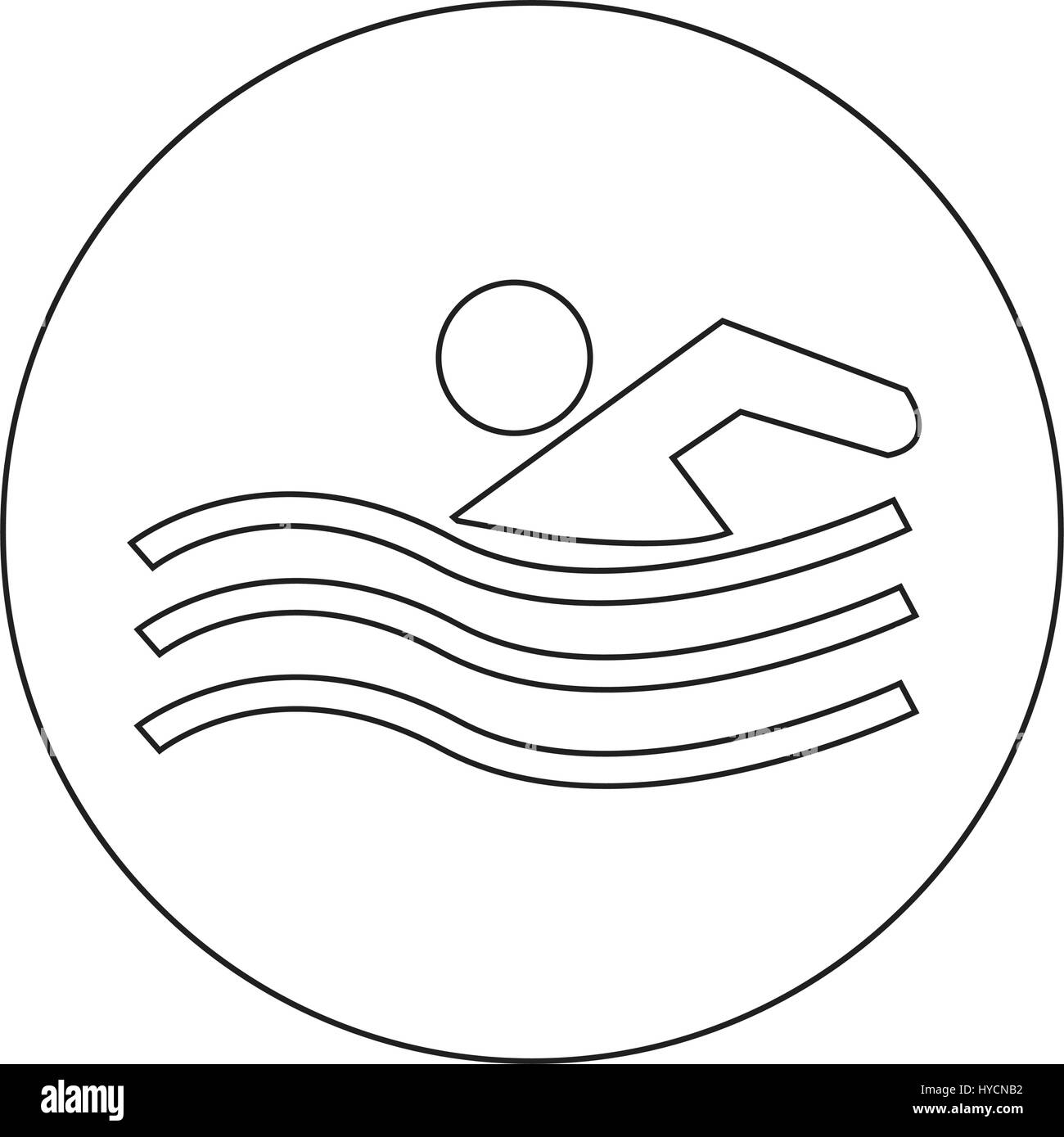 Swim Icon illustration design Stock Vector Image & Art - Alamy