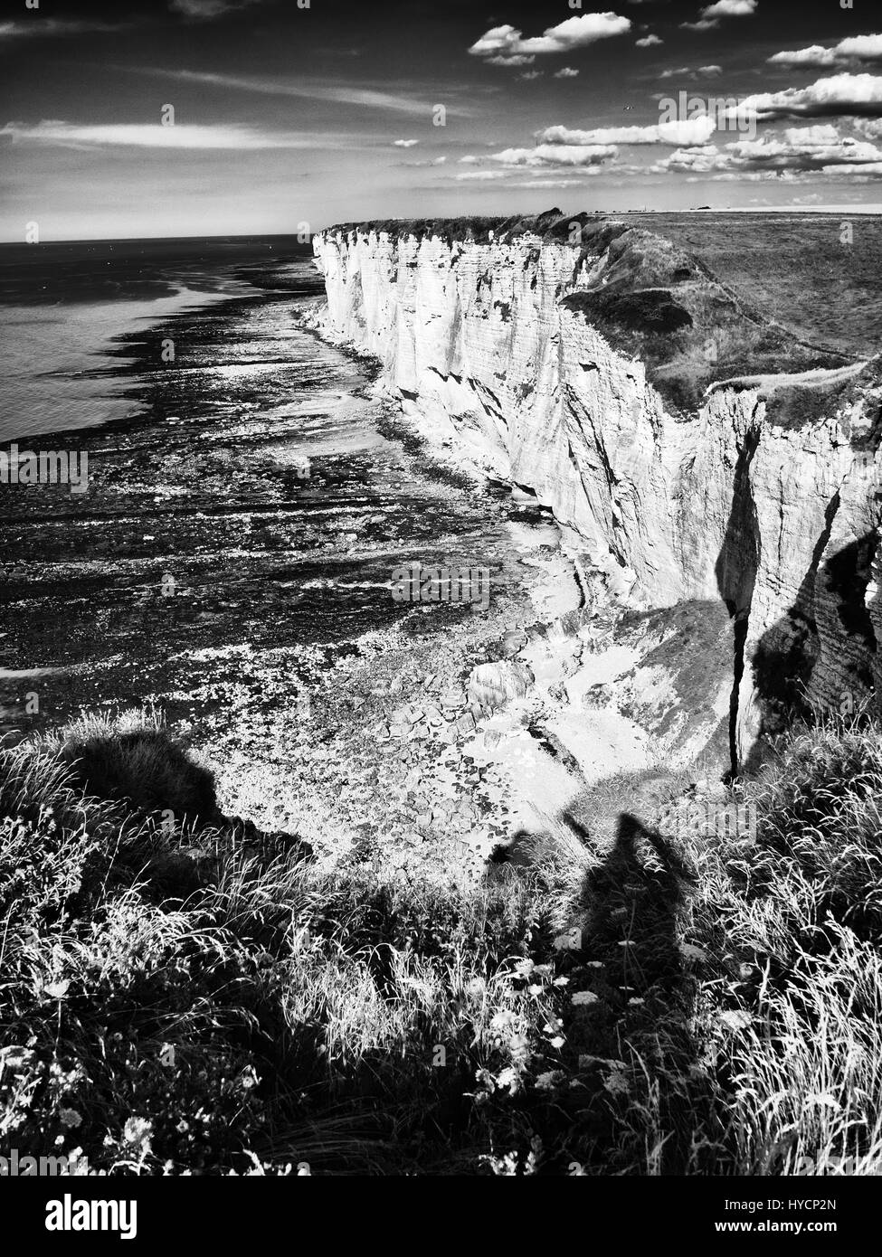 Atlantic coast between Yport and Étretat, Normany, France Stock Photo