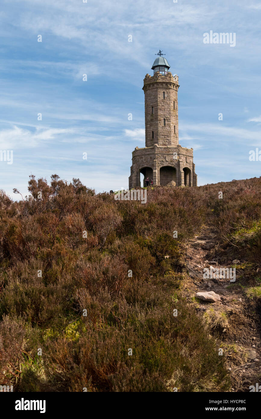 Darwen tower built in 1898 to celebrate queen Victoria's diamond jubilee Stock Photo