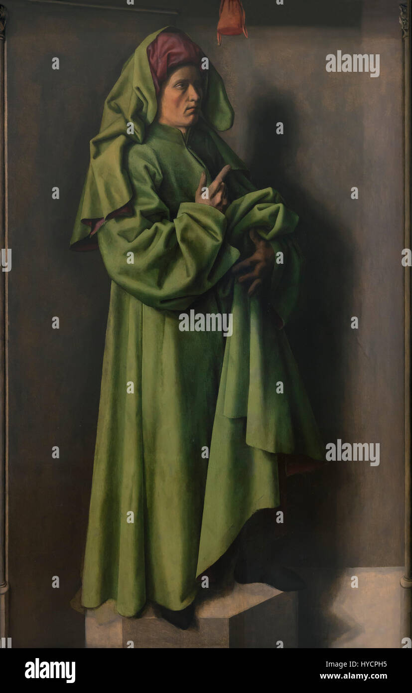 The Prophet Isaiah, by Barthelemy d'Eyck, 1442-1445, Boijmans van Beuningen Museum, Rotterdam, Netherlands, Europe Stock Photo