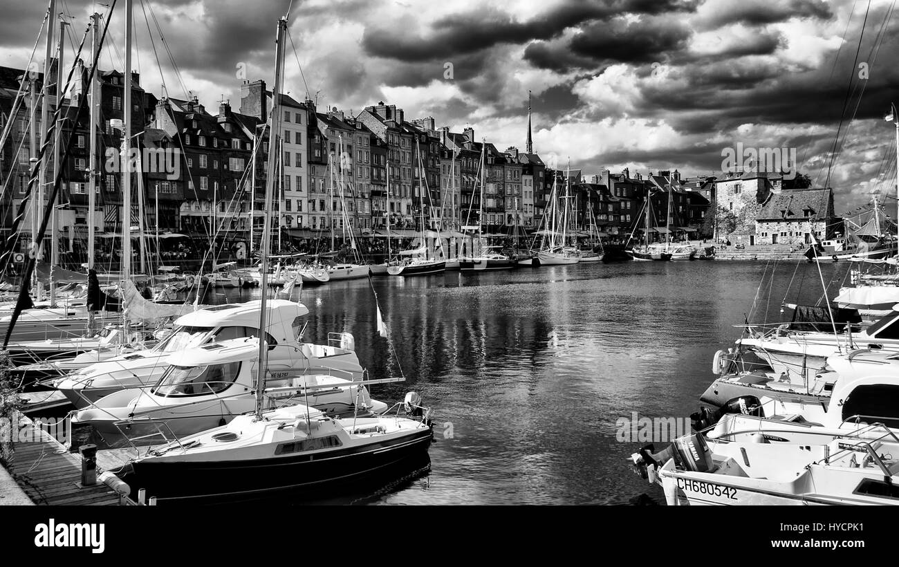 Honfleur Black and White Stock Photos & Images - Alamy