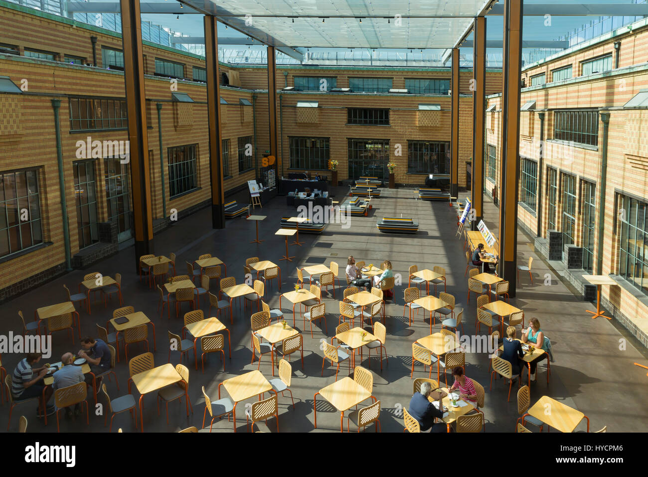 Restaurant and cafe, Gemeentemuseum, The Hague, Netherlands, Europe Stock Photo