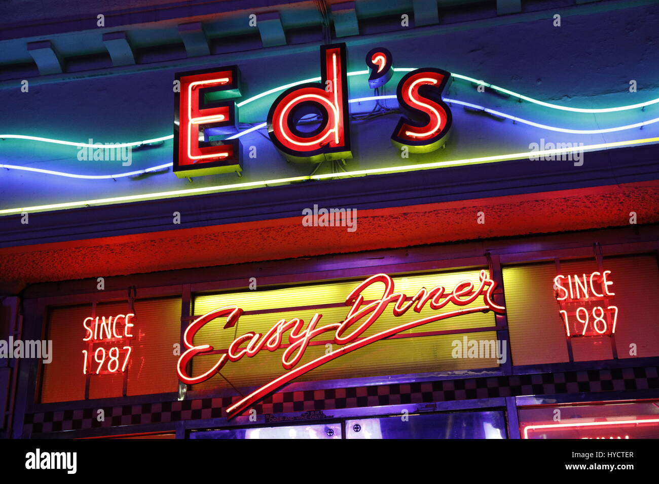 Ed's easy diner Stock Photo