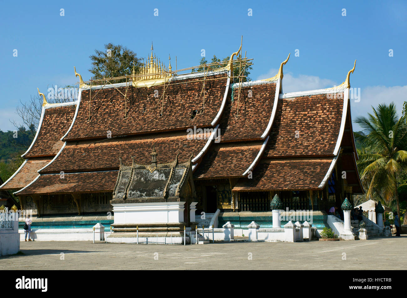The Sim at Wat Xieng Thong, Luang Prabang Stock Photo