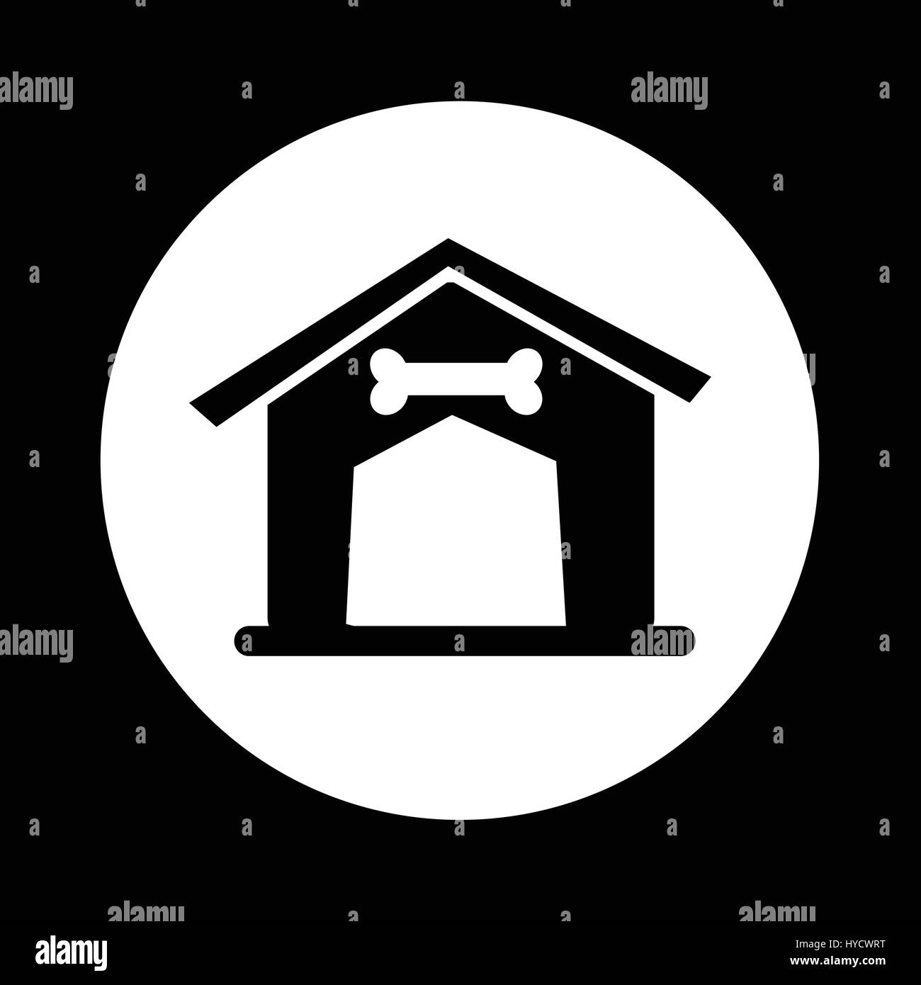 Dog Home Icon illustration design Stock Vector Image & Art - Alamy